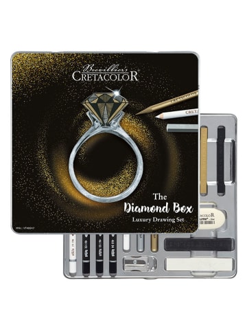 CRETACOLOR 15-częściowy zestaw "The Diamond Box" do malowania