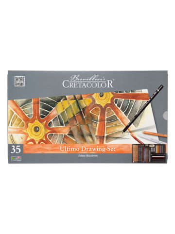 CRETACOLOR 35-częściowy zestaw artystyczny