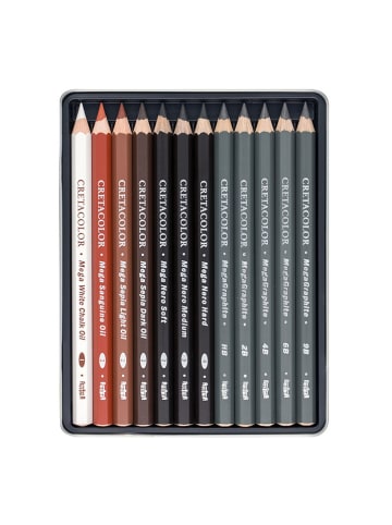 CRETACOLOR Buntstifte "X-Sketch Mega Sketching" - 12 Stück
