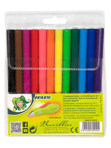 Jolly Nachfüllpatronen für Airbrushstift "Fun" - 12 Stück