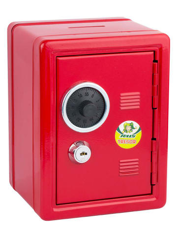 Jolly Skarbonka "Safe" w kolorze czerwonym - 16,5 x 12,5 x 12 cm
