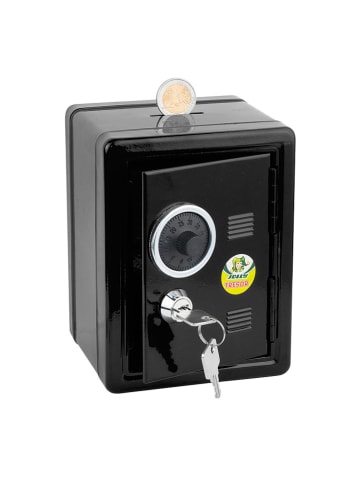 Jolly Spaarpot "Tresor" zwart - (L)16,5 x (B)12,5 x (H)12 cm