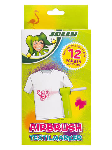Jolly Airbrushtextielmarkersetnavullingen - 12 stuks