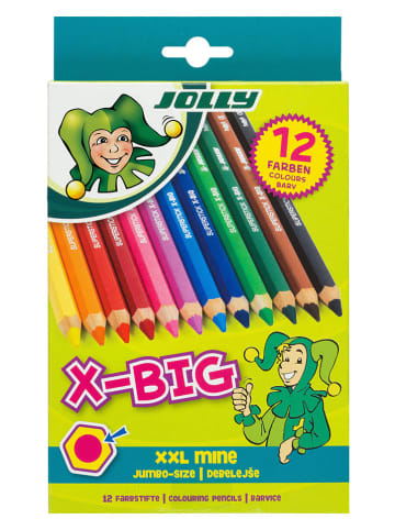 Jolly Kleurpotloden "X-BIG" - 12 stuks