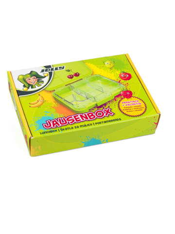Jolly Lunchbox groen - (L)23 x (B)16,5 x (H)4,5 cm
