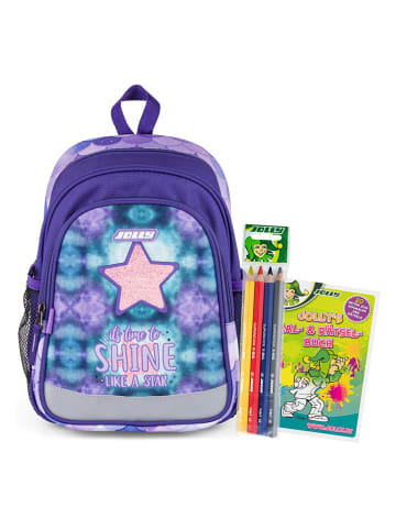 Jolly Kindergartenrucksackset "Star" in Lila - (B)23 x (H)33 x (T)13 cm