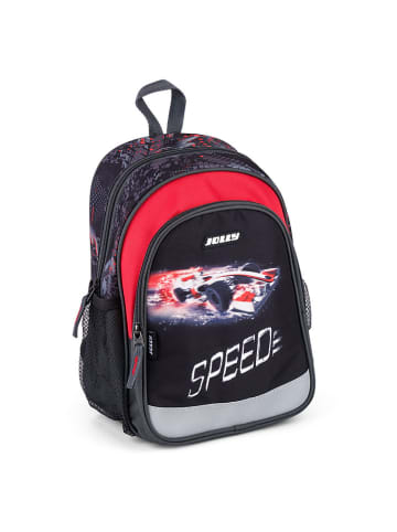 Jolly Kleurterschoolrugzakset "Speed" zwart - (B)23 x (H)33 x (D)13 cm