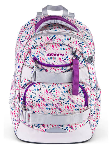 Jolly 8tlg. Schulranzenset "Next Gen" in Grau/ Blau/ Rot - (B)29 x (H)43 x (T)22 cm