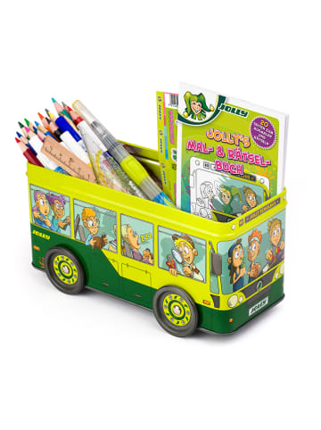 Jolly 42tlg. Schulbus-Set in Gelb/ Bunt