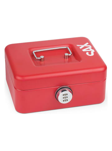 SAX Geldkassette in Rot - (B)20 x (H)9 x (T)16 cm