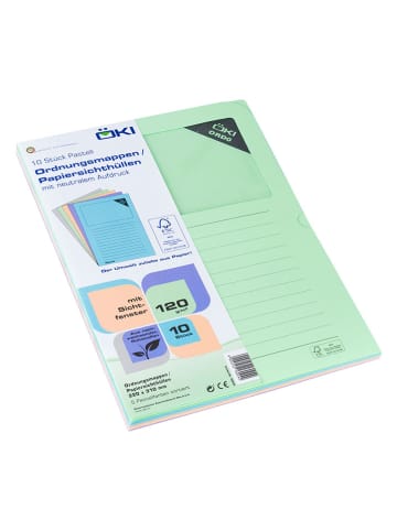 ÖKI Ordnungsmappen in Bunt - 10 Stück