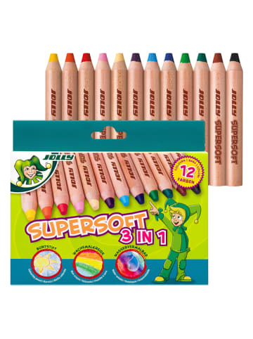 Jolly Kredki (12 szt.) "Supersoft 3in1"