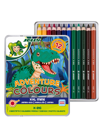 Jolly Kredki (12 szt.) "X-BIG Adventure Colours"