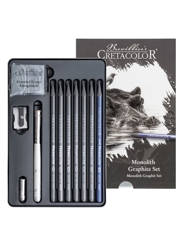 CRETACOLOR 10-delige tekenset ''Monolith Graphit''