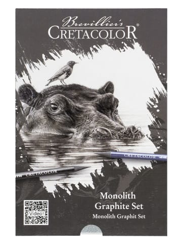 CRETACOLOR 10tlg. Zeichen-Set ''Monolith Graphit''