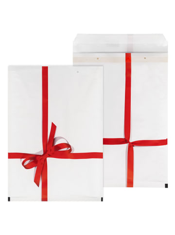 ÖKI Luftpolstertaschen in Weiß/ Rot - 5 Stück - Größe G/7