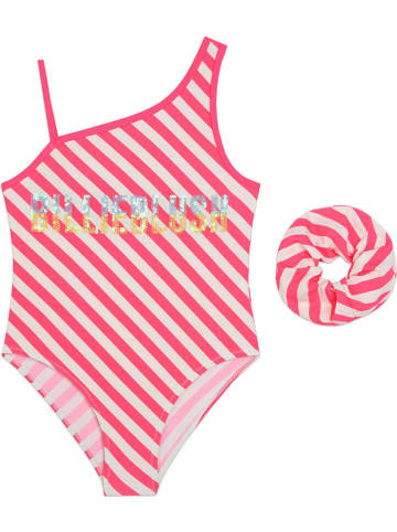 Billieblush 2tlg. Badeoutfit in Pink/ Weiß