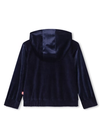 Billieblush Velours-Sweatjacke in Dunkelblau
