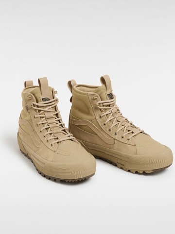 Vans Skórzane sneakersy "Sk8-Hi" w kolorze beżowym