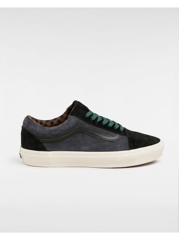 Vans Leren sneakers zwart/donkerblauw