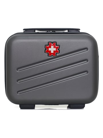 SWISS KOPPER Beautycase "Zurich" grijs - (B)30 x (H)23 x (D)16 cm