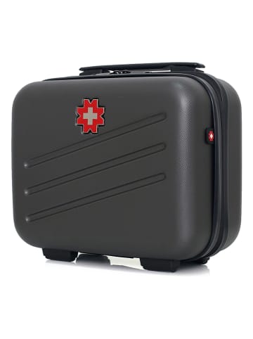 SWISS KOPPER Beautycase "Zurich" grijs - (B)30 x (H)23 x (D)16 cm