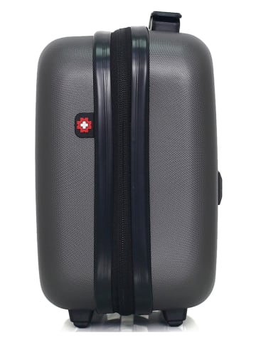 SWISS KOPPER Beautycase "Zurich" grijs - (B)30 x (H)23 x (D)16 cm