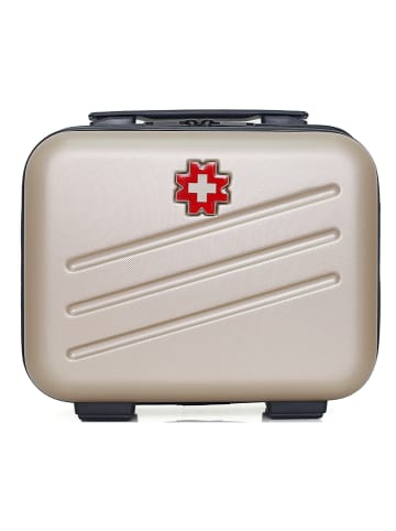 SWISS KOPPER Beautycase "Zurich" in Beige - (B)30 x (H)23 x (T)16 cm