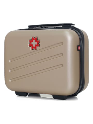 SWISS KOPPER Beautycase "Zurich" beige - (B)30 x (H)23 x (D)16 cm