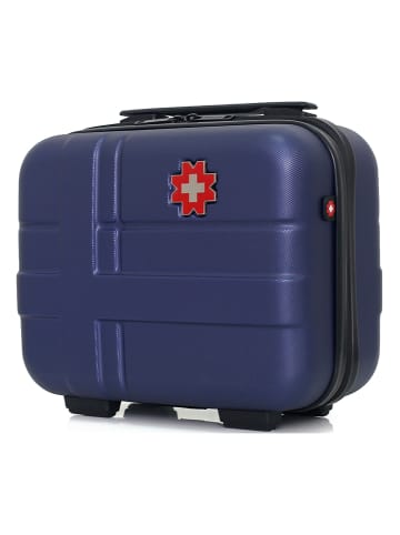 SWISS KOPPER Beautycase "Uster" in Dunkelblau - (B)30 x (H)23 x (T)16 cm