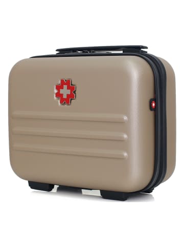 SWISS KOPPER Kosmetyczka "Wil" w kolorze beżowym - 30 x 23 x 16 cm