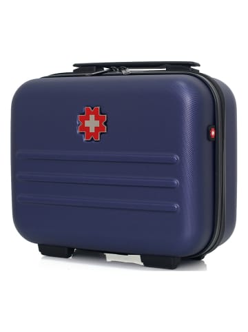 SWISS KOPPER Beautycase "Wil" donkerblauw - (B)30 x (H)23 x (D)16 cm