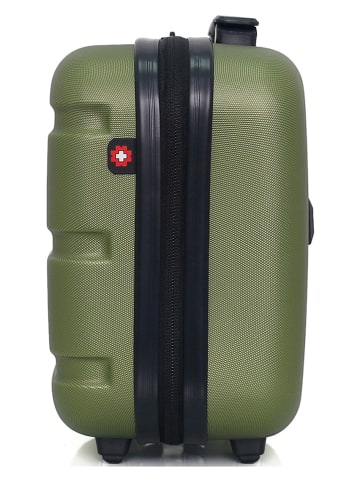 SWISS KOPPER Kosmetyczka "Aigle" w kolorze khaki - 30 x 23 x 16 cm