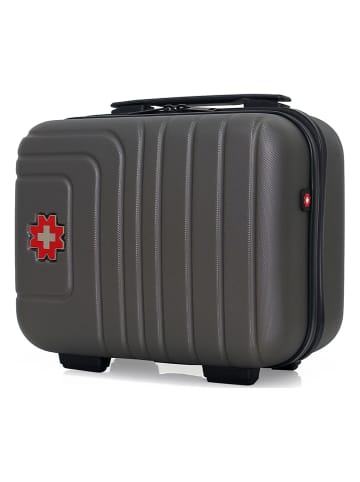 SWISS KOPPER Beautycase "Rüti" in Grau - (B)30 x (H)23 x (T)16 cm