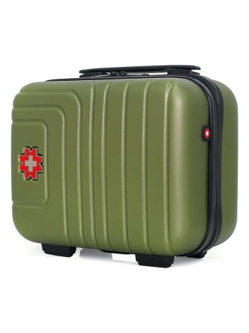 SWISS KOPPER Beautycase "Rüti" kaki - (B)30 x (H)23 x (D)16 cm