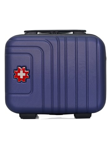 SWISS KOPPER Beautycase "Rüti" in Dunkelblau - (B)30 x (H)23 x (T)16 cm
