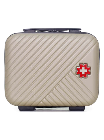 SWISS KOPPER Beautycase "Spiez" in Beige - (B)30 x (H)23 x (T)16 cm