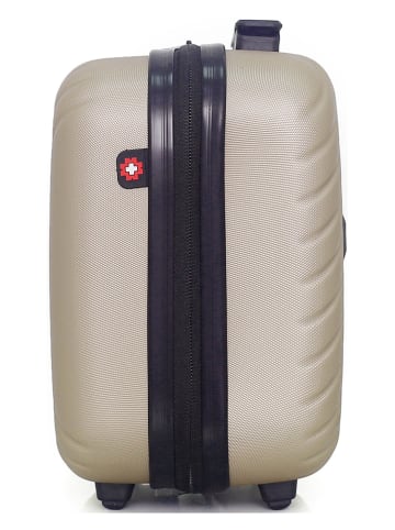 SWISS KOPPER Kosmetyczka "Spiez" w kolorze beżowym - 30 x 23 x 16 cm