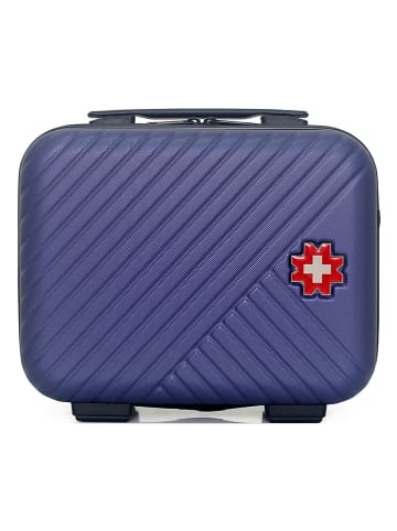 SWISS KOPPER Beautycase "Spiez" donkerblauw - (B)30 x (H)23 x (D)16 cm