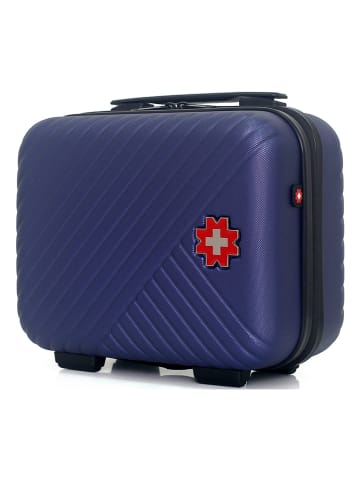 SWISS KOPPER Beautycase "Spiez" donkerblauw - (B)30 x (H)23 x (D)16 cm