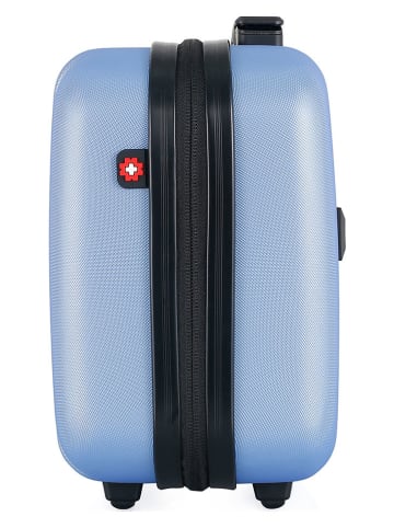 SWISS KOPPER Beautycase "Ruti" lichtblauw - (B)30 x (H)23 x (D)16 cm