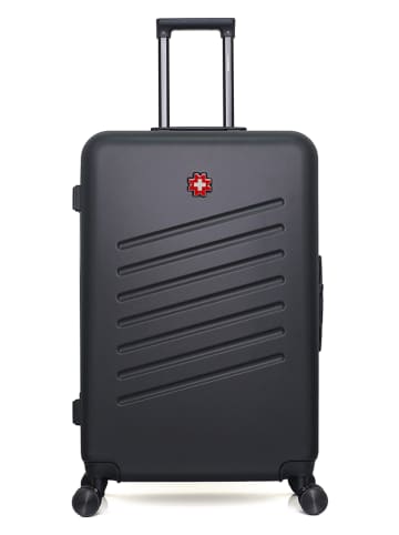 SWISS KOPPER Hardcase-Trolley "Zurich" in Schwarz - (B)47 x (H)75 x (T)29 cm