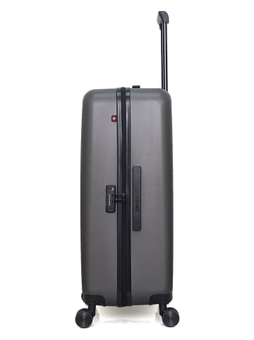 SWISS KOPPER Hardcase-Trolley "Zurich" in Grau - (B)47 x (H)75 x (T)29 cm