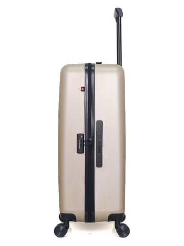 SWISS KOPPER Hardcase-trolley "Zurich" beige - (B)47 x (H)75 x (D)29 cm