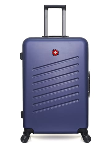 SWISS KOPPER Hardcase-Trolley "Zurich" in Dunkelblau - (B)47 x (H)75 x (T)29 cm