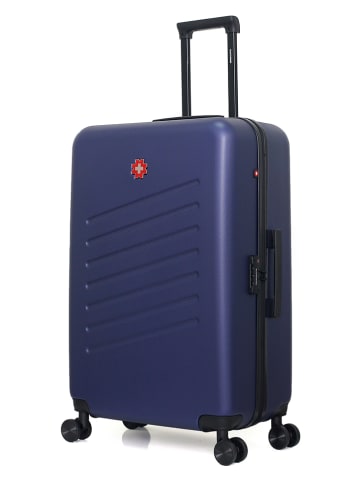 SWISS KOPPER Hardcase-Trolley "Zurich" in Dunkelblau - (B)47 x (H)75 x (T)29 cm