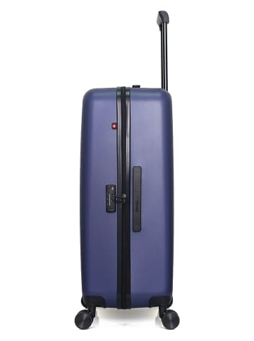 SWISS KOPPER Hardcase-trolley "Zurich" donkerblauw - (B)47 x (H)75 x (D)29 cm
