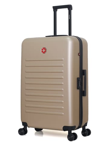 SWISS KOPPER Hardcase-Trolley "Wil" in Beige - (B)47 x (H)75 x (T)29 cm