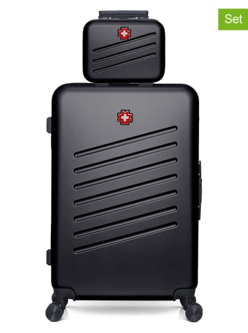 SWISS KOPPER 2-delige hardcase-trolleyset "Zurich" zwart