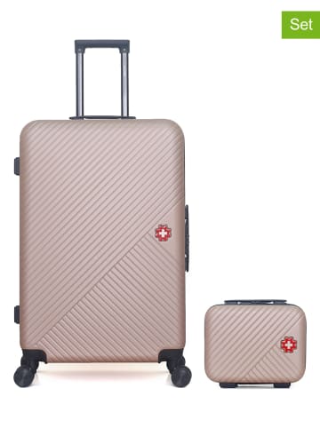 SWISS KOPPER 2-częściowy zestaw "Spiez" w kolorze beżowym